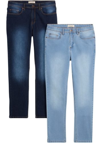 bonprix Regular-fit-Jeans Packung, 2 Regular Fit, gerader Schnitt, im 2er-Pack