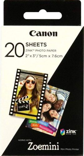 Canon, CANON ZINK Papier 50x75mm ZP-2030 20 Blatt