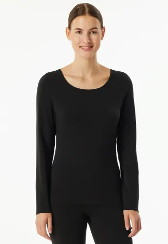 Schiesser, Schiesser Langarmshirt "Invisible Soft Warming" flache Nähte, wärmend, langärmelig