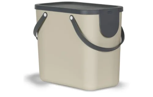 Rotho, ROTHO Recyclingbox Albula 25lt 1024907422 Cappuccino 180x332x180mm