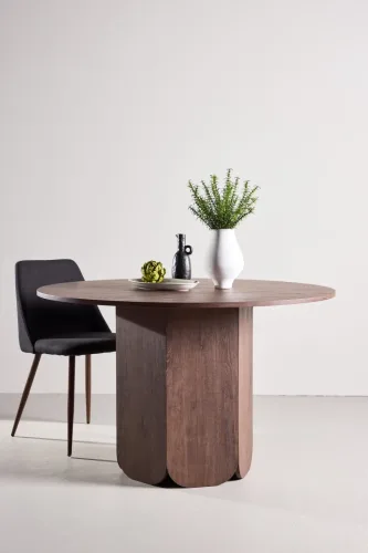 LIVIQUE, Esstisch Takle Braun MDF B 120 cm - Esstisch
