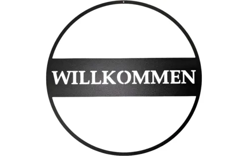 undefined, Wanddekoobjekt "CHALET Willkommensring rund"