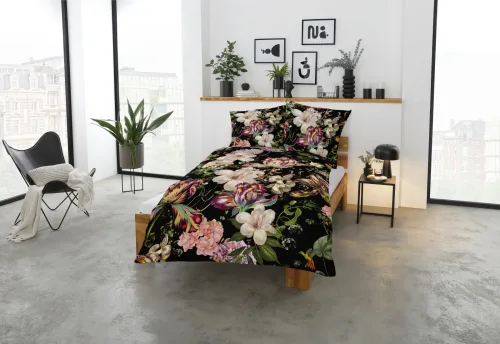 Casatex, CASATEX Bettwäsche "Nightflowers" 2 floral, stilvoll und elegant