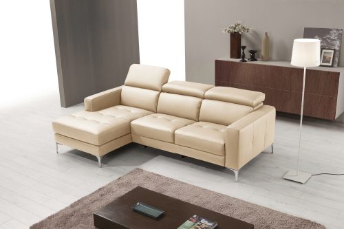Egoitaliano Ecksofa »Matt«, inkl. Recamiere, mit verstellbaren Kopfteilen