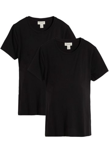 bonprix Umstandsshirt Packung, 2 lässige Passform, Kurzarm, mit Stillfunktion
