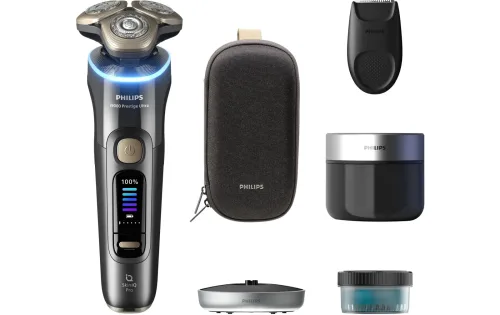 Philips, Philips Elektrorasierer "Series i9000 Prestige Ultra XP9402/31" 1 Stk. Aufsätze mit SkinIQ Technologie, inkl. Ladestand, Reiseetui, 1 Kartusche