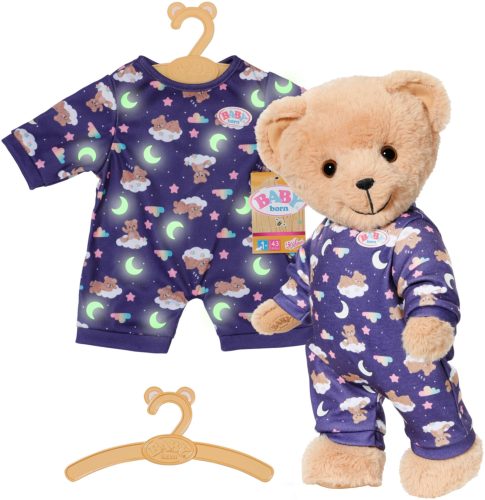 Zapf Creation, BABY born® Teddy Schlafanzug Glow in the Dark, Puppenzubehör