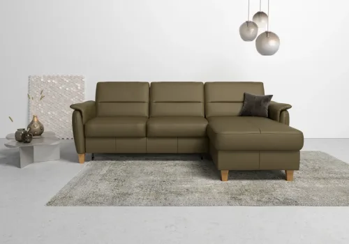 home affaire, Home affaire Ecksofa "Palmera L-Form, B: 244 cm - OTTO. Verlässliche Qualität." optional Bettfunktion & Bettkasten, Federkern