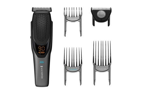 Remington, Remington Haarschneider "Power-X Series HC6000" 4 Aufsätze Längeneinstellrad und Micro Fade Haar-und Bartkamm, kpl. Abwaschbar