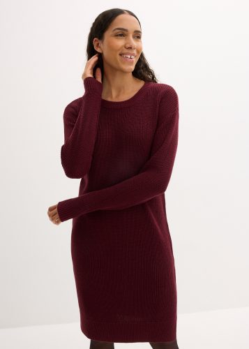 bonprix Strickkleid Oversize-Rippstrick, bequeme Passform, seitliche Schlitze