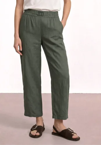 Street One, 7/8 Wide Leg Hose im Loose Fit aus Leinen