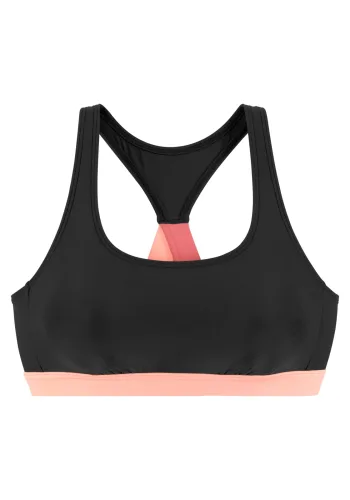 Lascana Active, LASCANA ACTIVE Bustier-Bikini-Top "Janni" mit kontrastfarbenen Details