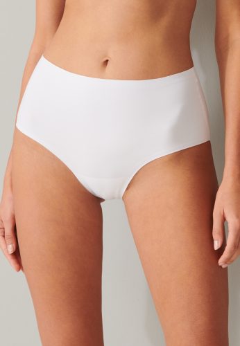 Schiesser, Schiesser High Waist Slip Seamless Weiss - Invisible Soft für Damen, Größe L, 70 % Polyamid, 30 % Elasthan
