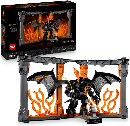 LEGO® Spielbausteine »Icons Der Herr der Ringe: Balrog Bücherstütze 10367«, (1201 St.)
