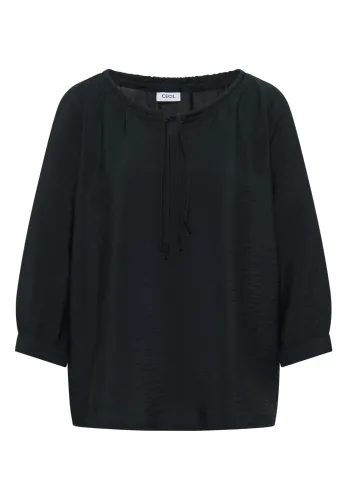 cecil, Carmen-Bluse mit Halbarm und Bändern