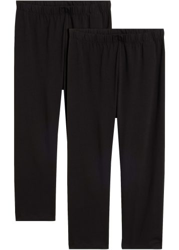 bonprix Caprileggings Skinny Fit, mit Elasthan-Anteil, im 2er-Pack, in mehreren Grössen