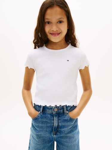 Tommy Hilfiger - T-Shirt, kurzarm, 12A, Weiss