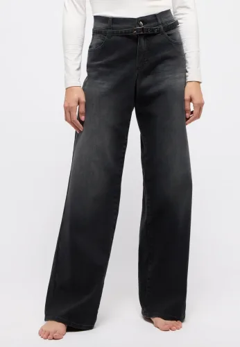 Angels, Angels - City Jeans Wide Leg, für Damen, Grau, Größe W36/L30