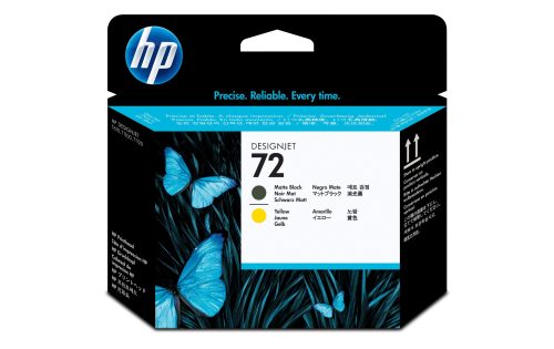 HP, HP Druckkopf 72 schwarz matt/gelb C9384A DesignJet T1100