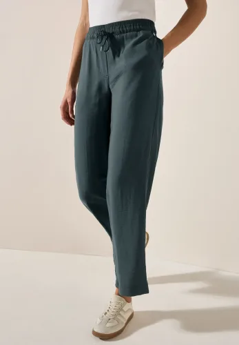 cecil, Wide Leg Strukturhose
