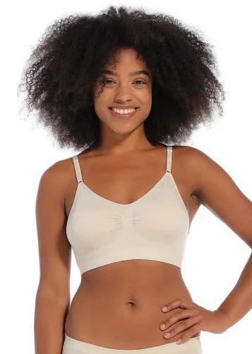 MAGIC Bodyfashion, Comfort Bra Bamboo BH ohne Bügel, gefüttert in weiss
