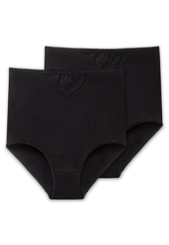 Schiesser - Cotton Maxi, für Damen, Schwarz, Größe 38