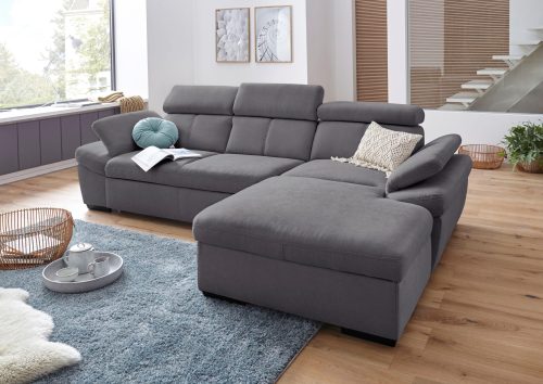 exxpo - sofa fashion Ecksofa, inklusive Kopfteil- und Armteilverstellung, wahlweise mit Bettfunktion