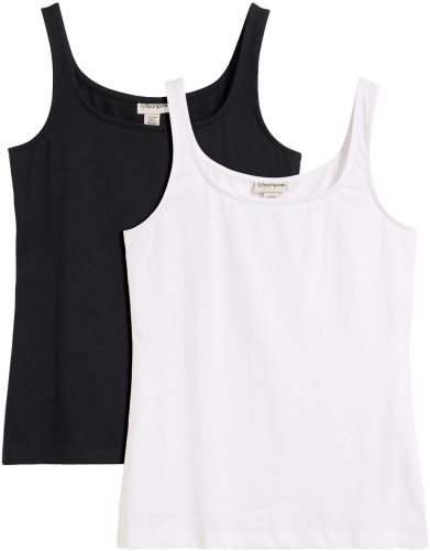 bonprix Tanktop Packung, 2 tlg. taillierte Passform, mit Carré-Ausschnitt