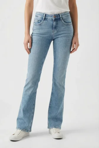 Mac, MAC Bootcut-Jeans "DETROIT flared" Aufwendig gearbeitete Details an den Vordertaschen
