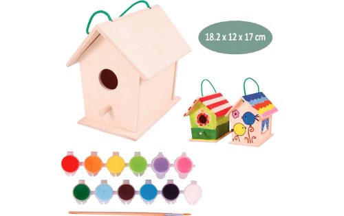 Spielba, Spielba Lernspielzeug »Vogelhaus zum Bemalen«
