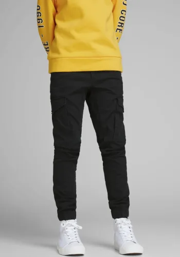 Jack & Jones Junior - Cargohose, Modern Fit, 140, Black