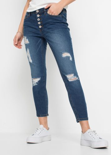 bonprix Skinny-fit-Jeans mit sichtbarer Knopfleiste