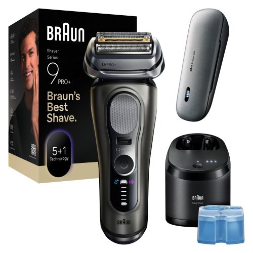 Braun, Braun Elektrogesichtshaarentferner "Series 9 Pro+ 9675cc" Reinigungsstation