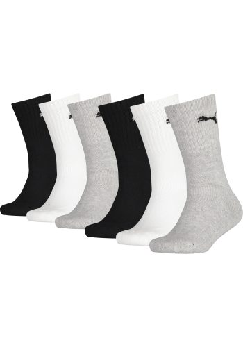 Puma, PUMA Socken »JUNIOR CREW SOCK 6P ECOM«, (6 Paar), gepolsterte Sohle für zusätzlichen Komfort