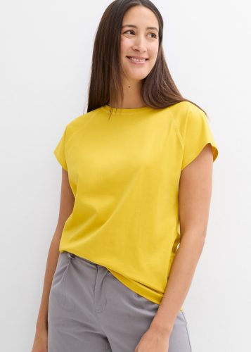 bonprix T-Shirt bequeme Passform, Raglan-Kurzarm, aus Baumwolle