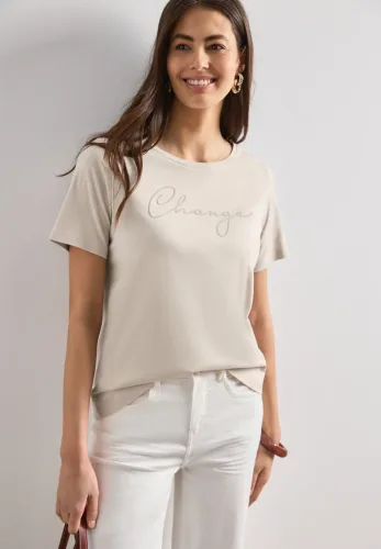 STREET ONE Kurzarmshirt Sommershirt mit Working