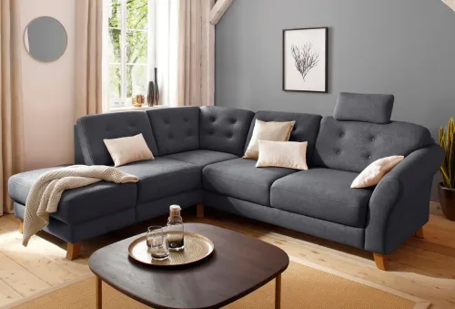 home affaire, Home affaire Ecksofa "Trondheim L-Form" mit Federkern