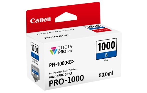 Canon, CANON Tintenpatrone blau PFI-1000 iPF PRO-1000 80ml
