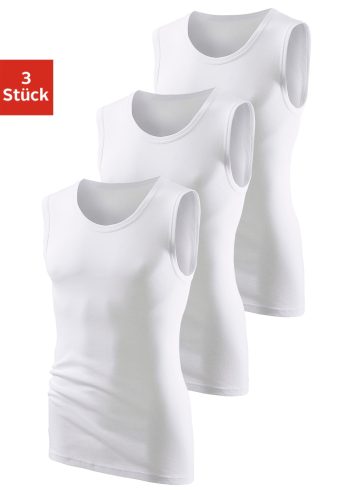 H.I.S Muscleshirt Packung, 3 Stk. aus weicher Feinripp-Qualität