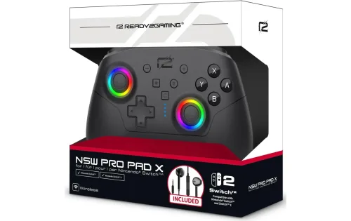 Ready2gaming, READY2GAMING Pro Pad X (+In-Ear Kopfhörer) Wireless Controller Schwarz für Nintendo Switch 2, Switch, PC