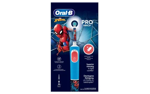 Oral-B - Pro Kids Spiderman Elektrische Zahnbürste, Zweifarbig