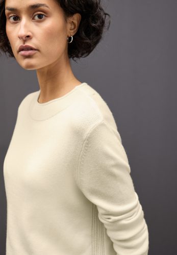 STREET ONE Strickpullover mit feiner Rollkante