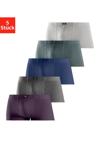 H.I.S, H.I.S Hipster Packung, 5 Stk. knapp sitzende Boxershorts aus Baumwollstretch