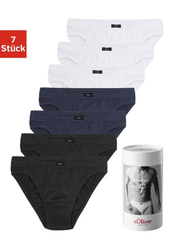 s.Oliver, s.Oliver Slip "Herren Unterhose" Dose, 7 Stk. Wochenration in einer Dose