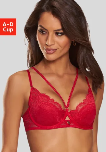 Lascana, LASCANA Push-up-BH "Samara" mit verführerischem Zierbändchen und Cut-Out, sexy Dessous, Amira