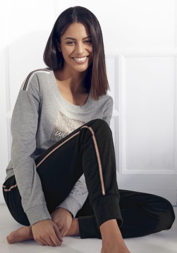 VIVANCE DREAMS, Vivance Dreams Pyjama, mit kontrastfarbenen Tape Details
