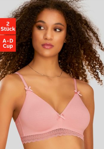 PETITE FLEUR, petite fleur Bralette-BH, mit Spitzenband, aus weicher Baumwolle