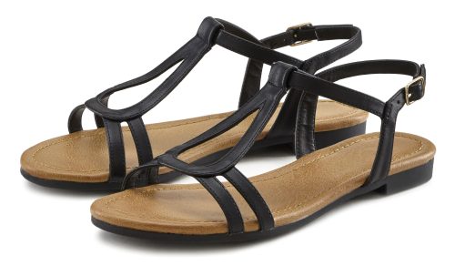 Vivance, Vivance Sandale "offener Schuh" Sandalette, Sommerschuh mit raffinierten Riemchen VEGAN
