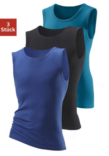 H.I.S, H.I.S Muscleshirt Packung, 3 Stk. aus weicher Feinripp-Qualität