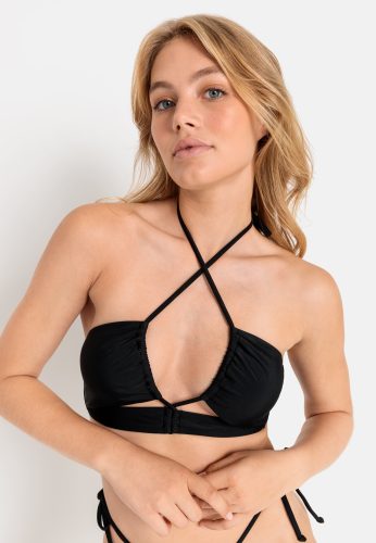 LSCN by LASCANA, LSCN by LASCANA Bandeau-Bikini-Top »Gina«, mit modischen Raffungen